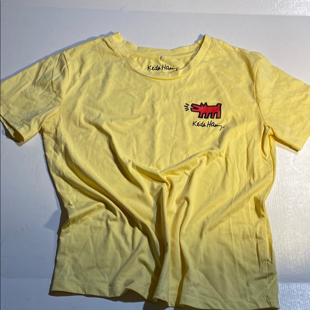 Authentic Keith Haring Pop Culture “Red Barking Dog” Tee